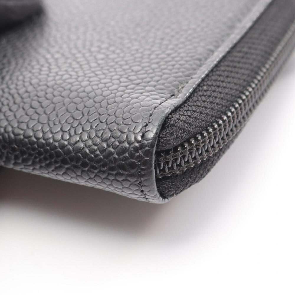 CHANEL Black Leather Logo Wallet - Picture 7 of 9